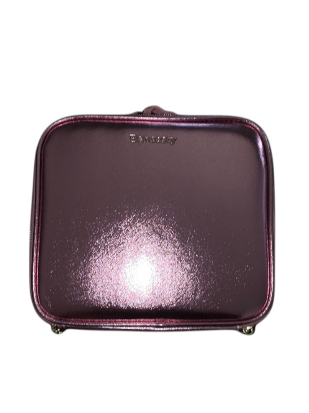 Brand New Behaesty Metallic Pink Top-Handle LED Lighted Cosmetic Case